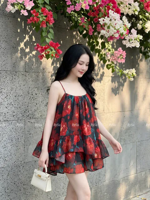 Set Voan Tơ Hoạ Tiết Cao Cấp