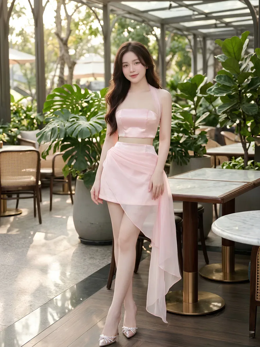 Set Áo Cúp Chân Váy Tafta Rose Luxury